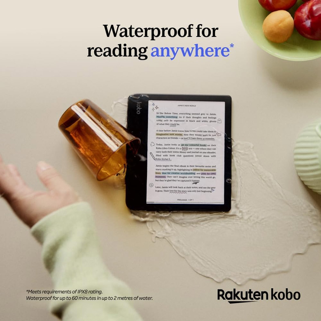 Kobo Libra Colour eReader (7'', 32GB,  N428-KU) - White